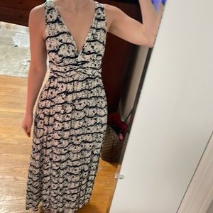 Abstract Maxi/Midi Tank Dress